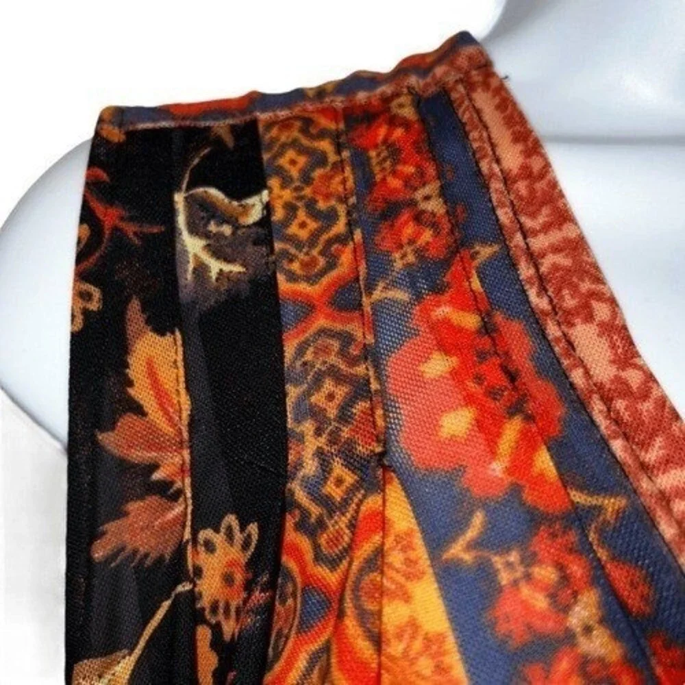 🆕 FREE PEOPLE Havana‎ Mixed Floral Print Mesh Surplice Wrap Top EUC Small